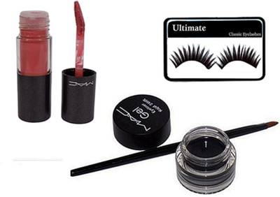 

Ultimate Eyelashes, Gel Eyeliner, Amaranthe Purple Lipgloss(Set of 3)