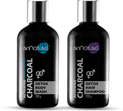 

skinatura Activated Charcoal Body Wash & Shampoo(Set of 2)