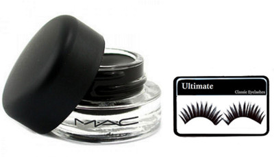 

Ultimate Eyelashes, Mac Fluidline Eyeliner(Set of 2)