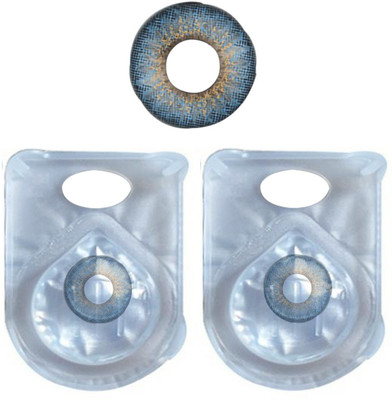 

Soft Eye sky blue 1 pair Monthly Contact Lens(0.00, sky blue, Pack of 2)