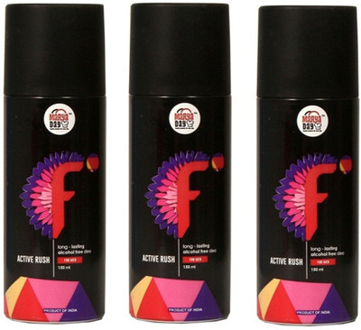 

Marya Day Long lasting Alcohol Free Deo for Men Deodorant Spray - For Men(450 ml, Pack of 3)