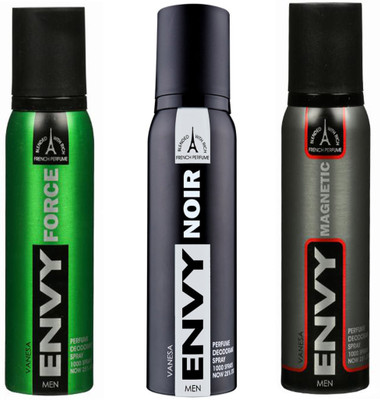 

ENVY MAGNETIC DEODORANT 120 ML+NOIR DEODORANT 120 ML+FORCE DEODORANT 120 ML Deodorant Spray - For Men & Women(120 ml, Pack of 3)