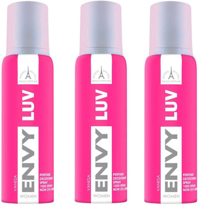 

ENVY LUV DEODORANT 120 ML Deodorant Spray - For Women(120 ml, Pack of 3)