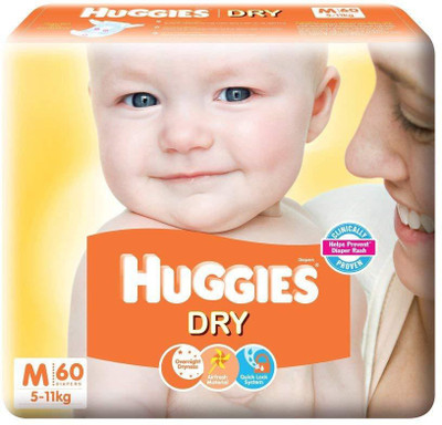 

Huggies New Dry - M(60 Pieces)