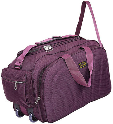

alfisha Lightweight Waterproof Luggage Travel Duffel Bag with Roller wheels-Purple -WH Travel Duffel Bag(Purple)