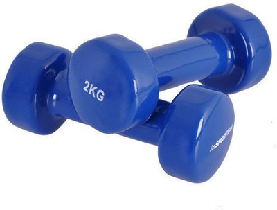 

RIGHTWAY FITNESS WATER VINY DUMBBELL . PACK OF PAIR ( BLUE ) Water Dumbbell(4 kg)