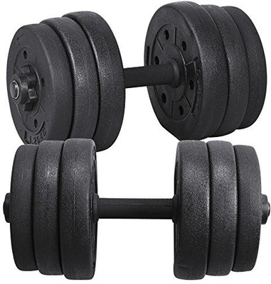 

BAANI INTERNATIONAL BEST QUALITY 8 KG RUBBER DUMBBELL . PACK 2 KG 4 RUBBER PLATES + 2 DUMBBELL ( BLACK ) Adjustable Dumbbell(8 kg)
