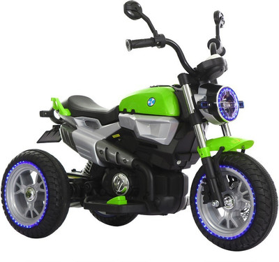

Toy House 3-Wheel Hot Rod Bike Bike Battery Operated Ride On(Green)
