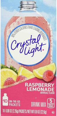 

Crystal Light Drink Mix, Raspberry Lemonade, 6 Pitcher Packs Energy Drink(Raspberry Flavored)