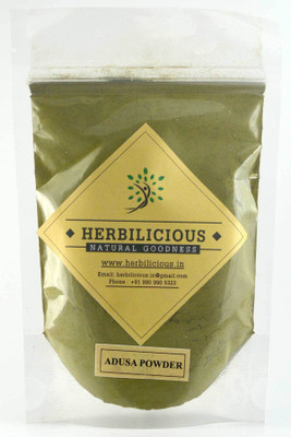 

HERBILICIOUS Adusa Powder|Vasaka Powder|Adhatoda Vasica Powder|100 Gm(100 g)
