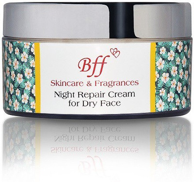 

Bff Night Repair Cream for Damaged and Dull skin, with Aloe Vera & Ginger. 50 grams.(50 g)