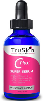 

TruSkin Naturals Vitamin C-Plus Super Serum, Anti Aging Anti-Wrinkle Facial Serum(30 ml)