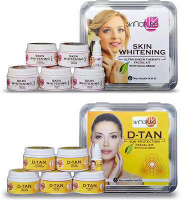 

Skinatura Skin Whitening + Anti-Tan Facial Kit (Combo of 2 - 310 gm each) 310 g(Set of 2)