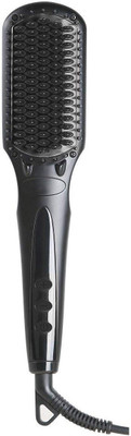 

deziine 2 in 1 Ionic Hair Straightener Brush with Heat Control - Tourmaline Ceramic PTC Heating Comb