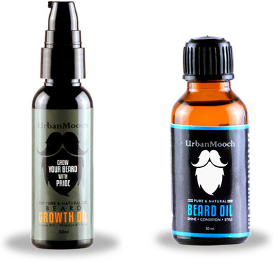 

UrbanMooch Beard & Growth OIl Hair Oil(80 ml)