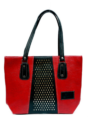 

DELMA Hand-held Bag(Maroon, Black), Black;maroon