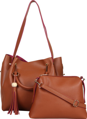 Kreative Bags Shoulder Bag(Tan)