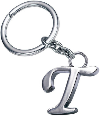 GCT Alphabet Letter T Metal Key Chain