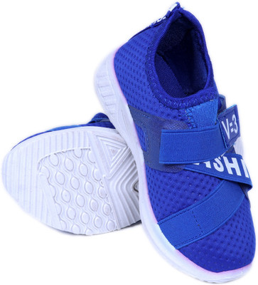 

FEETWELL Boys Velcro Running Shoes(Blue