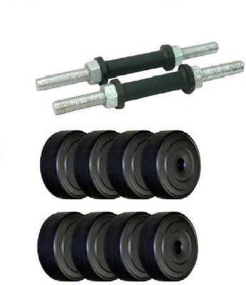

FACTO POWER 30 Kg. (5 Kg X 4 + 2.5 kg X 4) Weight Plates with Dumbell Rods Gym & Fitness Kit
