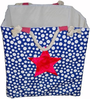 Creative Textiles 20 L Dark Blue Laundry Bag(Cotton)