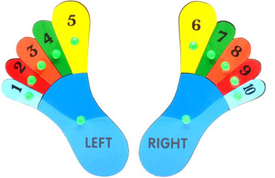 

Little Genius Number Feet with Knob - Preschool Learning ToySet For Kids 3+ Years(Multicolor)