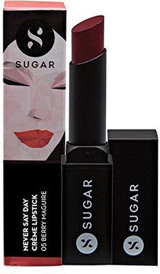 

Sugar Cosmetics Never Say Dry Cr�me Lipstick 05 Berry Maguire(05 Berry Maguire (Deep Berry Red))
