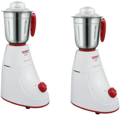 

Maharaja Whiteline Sku 34 65 W Juicer Mixer Grinder(White, 2 Jars)