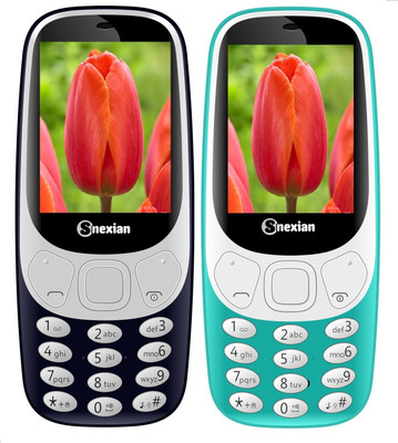 

Snexian 3310 Carving Combo of Two Mobiles(Blue, Sky Blue)