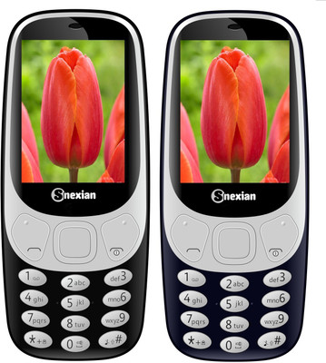 

Snexian 3310 Carving Combo of Two Mobiles(Black, Blue)