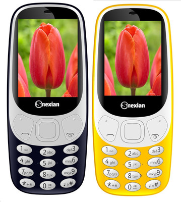 

Snexian 3310 Carving Combo of Two Mobiles(Blue, Yellow)