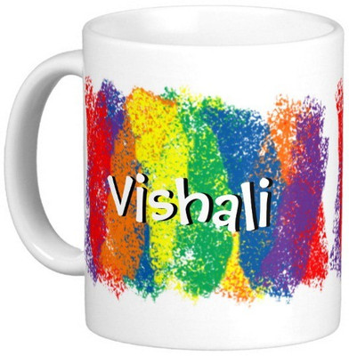

Exoctic Silver VISHALI Ceramic Mug(300 ml), Multicolor