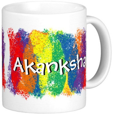 

Exoctic Silver AKANKSHA Ceramic Mug(300 ml), Multicolor