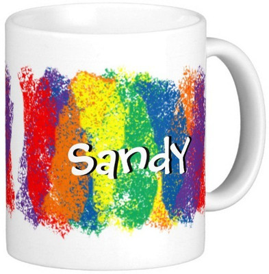

Exoctic Silver SANDY Ceramic Mug(300 ml), Multicolor