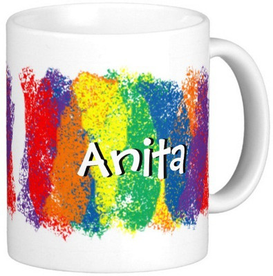 

Exoctic Silver ANITA Ceramic Mug(300 ml), Multicolor