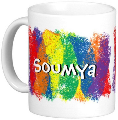 

Exoctic Silver SOUMYA Ceramic Mug(300 ml), Multicolor