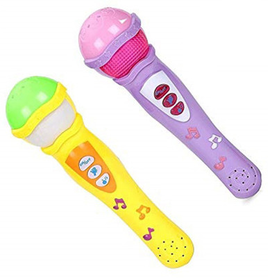 

Saisan Microphone (Mike) with Music and Lights (Multicolor) - pack of 2(Multicolor)