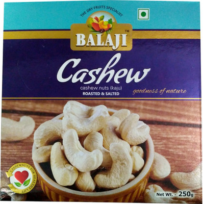 

Balaji Roasted & Salted Cashew 250g Cashews(250 g, Pouch)