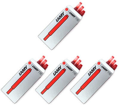 

Lamy T-10 - 4 Pack - 20 - Red Ink Cartridge(Pack of 4)