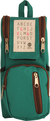 

STYM BACKPACK ABC Art Polyester Pencil Box(Set of 1, Green)