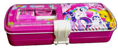 

TECHNOCHITRA PONY PONY Art Metal Pencil Box(Set of 1, Multicolor)