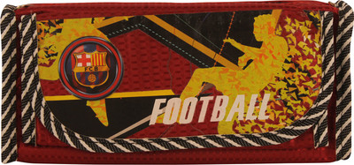 

STYM FOOTBALL FOOTBALL CLUBS LOGO Art Polyester Pencil Box(Set of 1, Red)