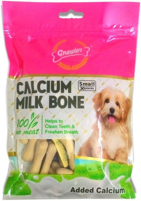 Goofy Tails Gnawlers Calcium Milk Bone For Dog (Small, 30pcs) Milk Dog Treat(350 g)