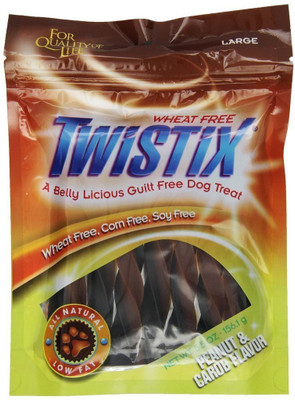 

Twistix Peanut & Carob Flavor Large Vanilla Dog Treat(156 g)