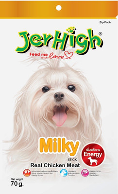 

Goofy Tails Jer High Milk 70G Milk Dog Treat(70 g, Pack of 12)