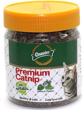 

Gnawlers Leaves & Flowers Premium Catnip Catnip Cat Treat(30 g)