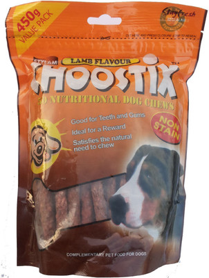 

Choostix Goofy Tails- Lamb chewStix Lamb Dog Treat(450 g, Pack of 4)
