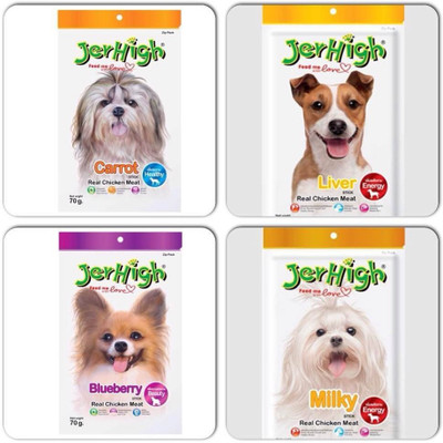 

Jer High Combos Of Carrot, Milk, Liver, Blueberry Dog Treat(70 g)