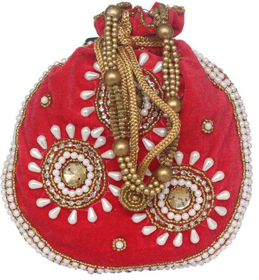

Bagaholics Ethnic Velvet Potli Batwa Potli(Multicolor)