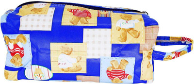 

Bagaholics Multi Purpose Stationery Pouch Printed Multi Utility Pen Pencil Pouch Travel Kit Pouch(Blue)